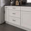 Meuble bas de cuisine à 3 tiroirs, à assembler soi-même, 61 cm de profondeur x 61 cm de largeur x 88 cm de hauteur, blanc-118486888