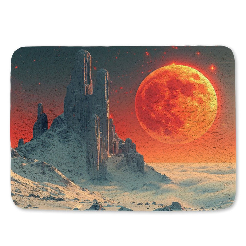 Tapis de bain en microfibre / microsuède Darlita, L 21 po x L 34 po