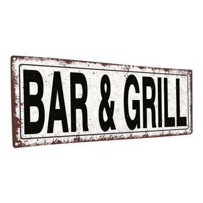 Bar & Grill Metal Sign