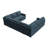Rundey U-shaped Sleeper Sectional Corduroy Sofa Bed With Storage Space-119112662