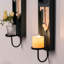 Porte-bougie mural en bois Art moderne