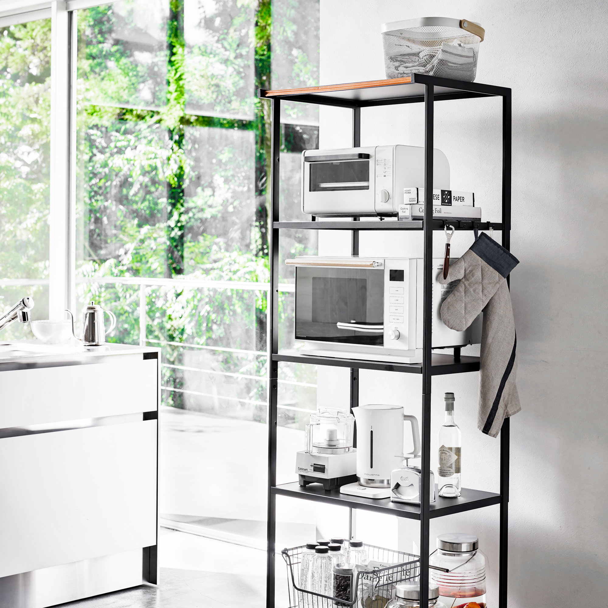 23.62" W Steel Shelving Unit, Black