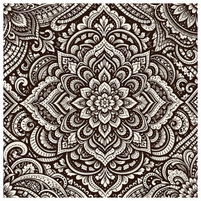 Couvre-lit matelassé à motif floral complexe
