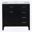 Armoire de salle de bain 36 po avec tiroirs-15322039