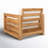 Baela Teak Patio Chair with Cushions
