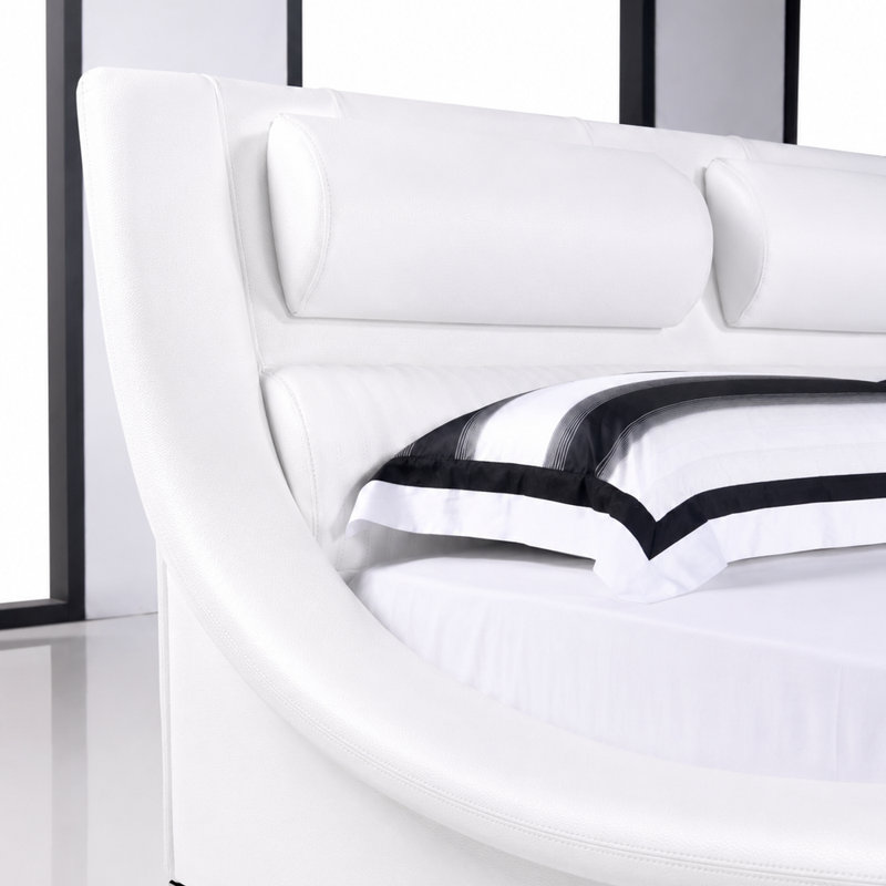 Lit plateforme en cuir Amkit Vegan