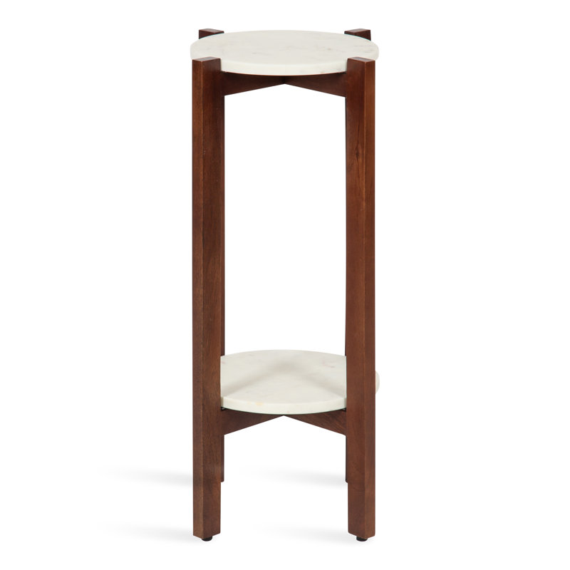 Oakdale Plant Stand, Walnut Brown, 12" W x 24" H