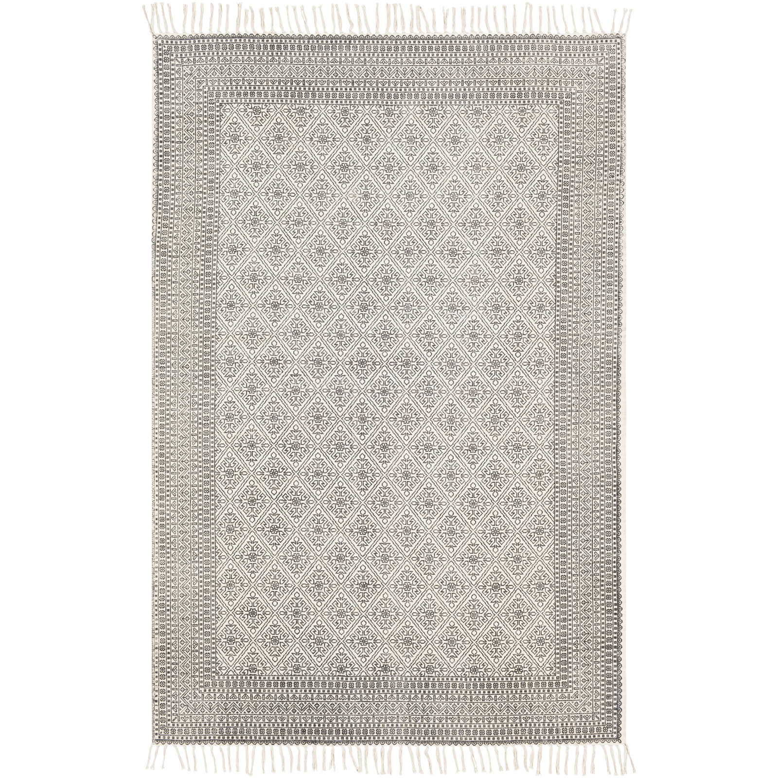 Janette Handmade Cotton Rug, Rectangle 2' x 3'