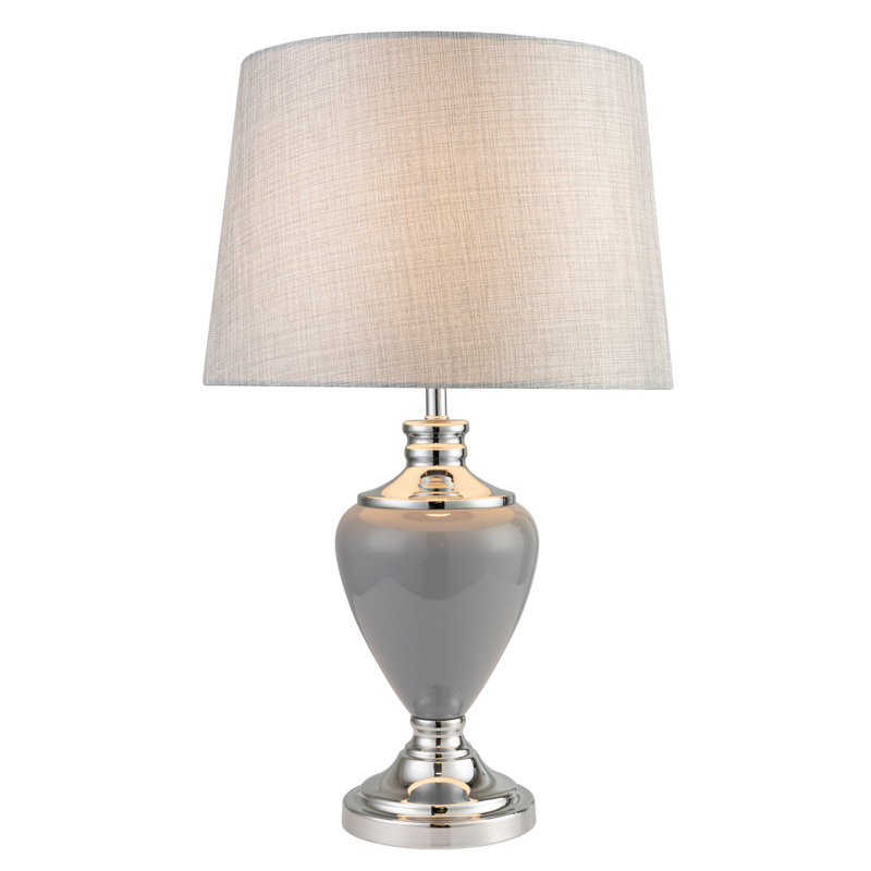 Bostrom 57Cm Classic Table Lamp, Grey Chrome, Grey Chrome