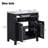 30" Bathroom Vanity With Ceramic Sink, Modern Single Bathroom Cabinet With 2 Doors And A Shelf, Soft Close Doors-115672135