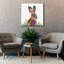  «Fluffy Hare» par Elle Media Group, art mural sur toile, 37 po x 37 po-917041324