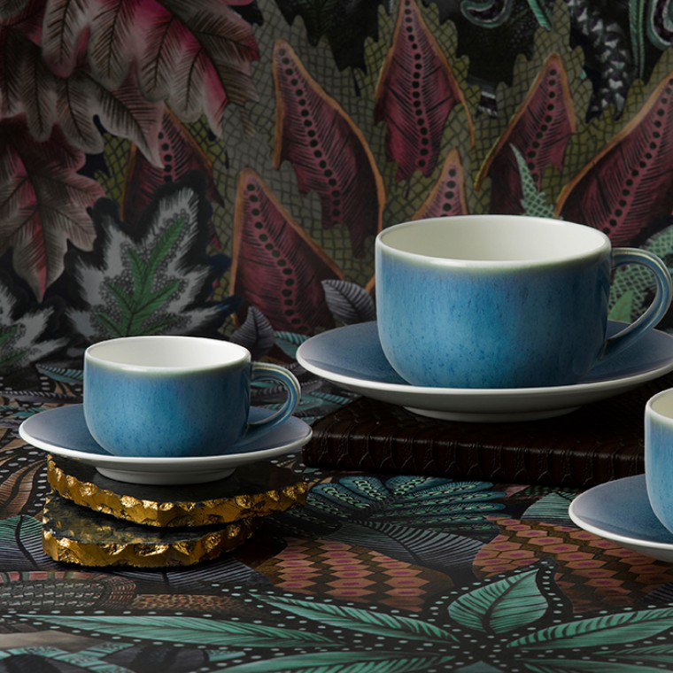 Art Glaze Bone China Espresso Cup, Candied Sky, 8
