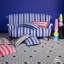 Tissu à rayures Schumacher x A Rhum-53141168