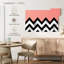 Avery abstrait zigzag contraste de marbre