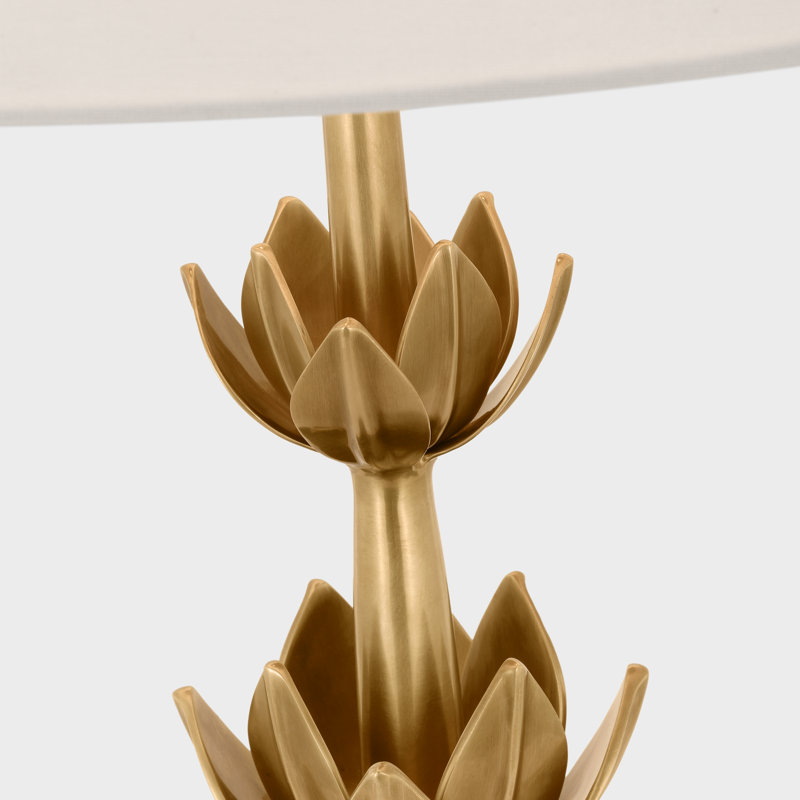 Julie Neill Alberto Large Triple Table Lamp, Antique Burnished Brass