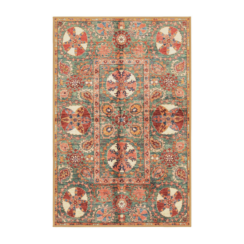Abstract Indoor Rug, Rectangle 7' x 10'