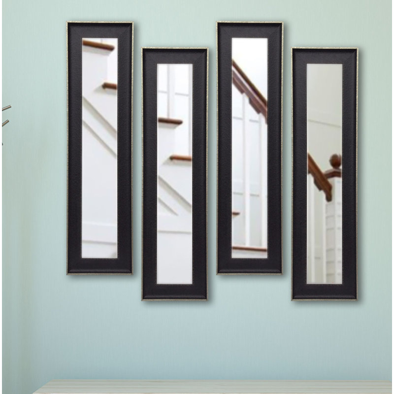 Ensemble de miroirs 4 pièces, H 37,5 po x l 9,5 po