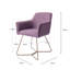 Dashall 123.19cm H Polyester Upholstered Metal Armchair-172133211-172133214