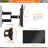 ProMounts Premium Articulating/Full Motion TV Wall Mount for 30" - 65" Screens, Holds up to 80 lbs.