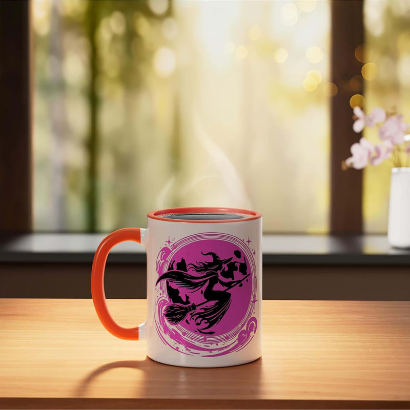 Ceramic Coffee Mug, Orange