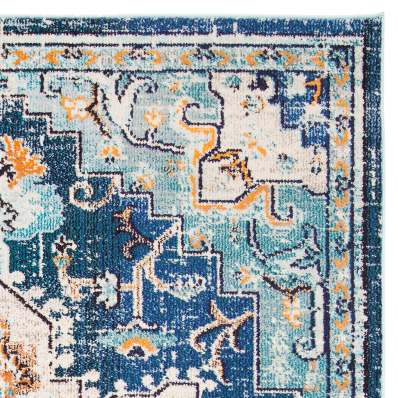Felty Oriental Indoor Rug, Square 10'