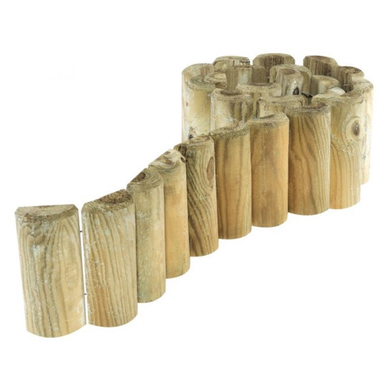 Brekyn Solid Wood Lawn Edging, 15cm H x 5cm W x 5cm D