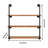 Argenide 3 Piece Industrial Pipe Shelves