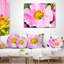 Huile florale rose - coussin à imprimé floral