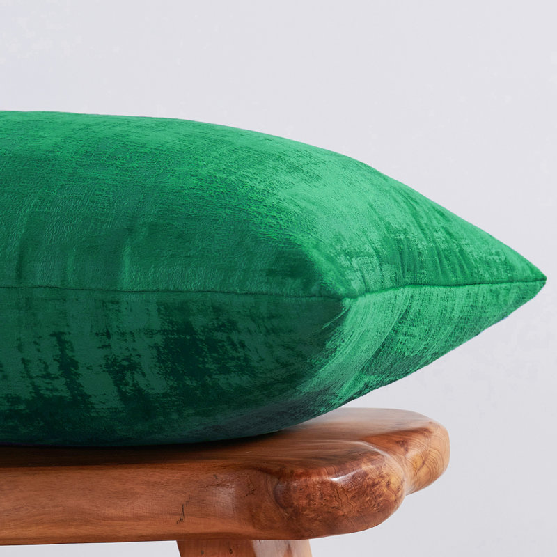 Housse de coussin rectangulaire en velours texturé, Éden