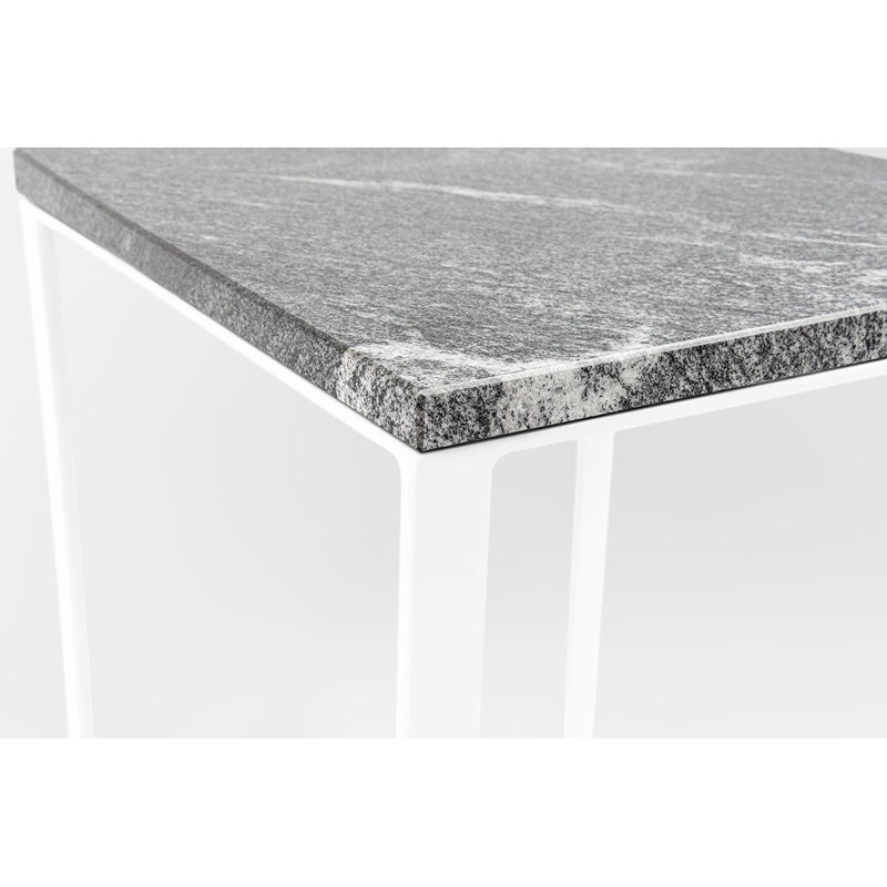 Aiyat Frame End Table, White