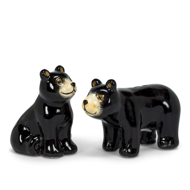 Mr. MJs Black Bear Salt and Pepper Shaker Set