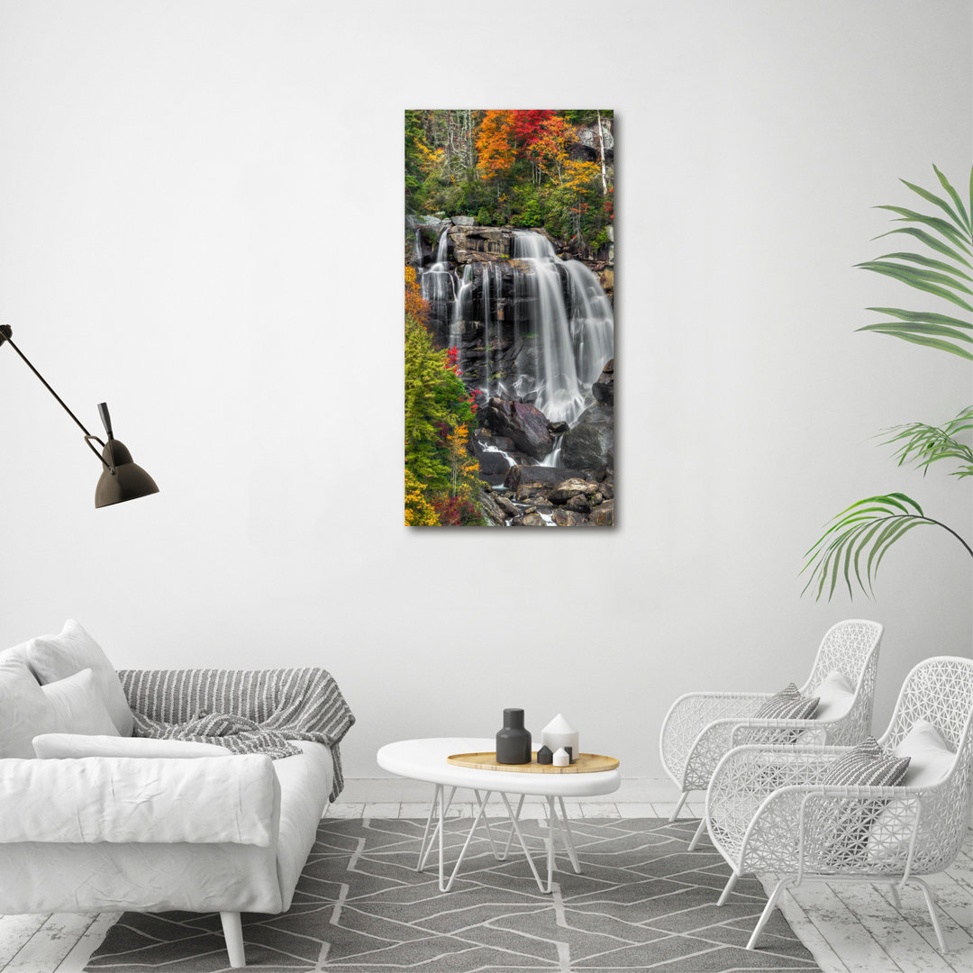 Americus Wasserfall im Herbst - Kunstdrucke auf Leinwand