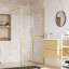 Winchcombe 195mm H Framed Walk In Glass Screens with Glass-731172545-731172546