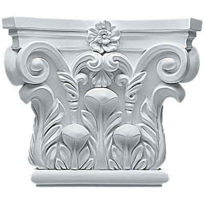 Corinthian 7 1/4"H x 8 5/8"W x 2 1/2"D Capital