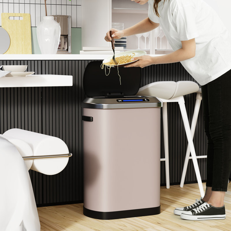 50L Smart automatic Trash Cans - Full Intelligent Sensor, Pink