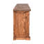 Console de rangement artisanale en bois massif