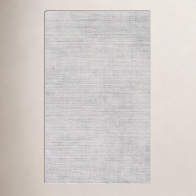 Lilah Light Gray Hand-Knotted Rug