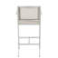 Assortiments de sièges de patio 29,50 ", rouille argentée, grillage gris