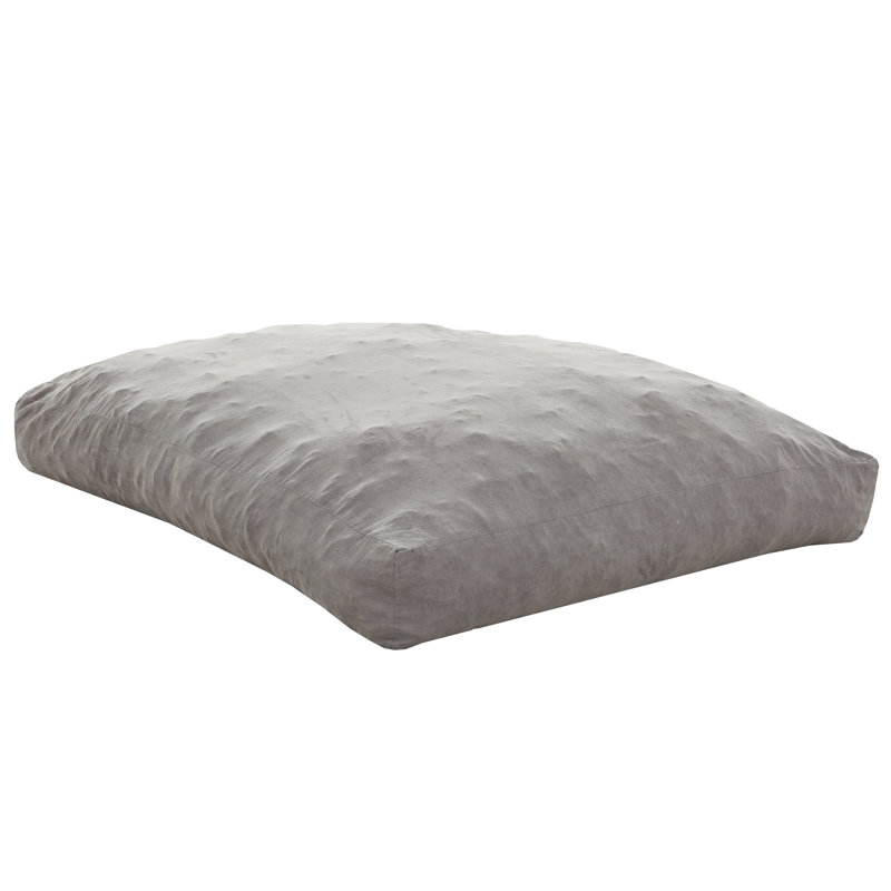 Fauteuil à billes convertible en mousse à mémoire de forme, canapé 2 en 1, beige