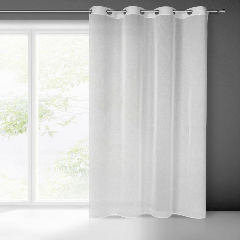 Giffie Room Darkening Curtain Pair, White, 140cm W x 250cm L