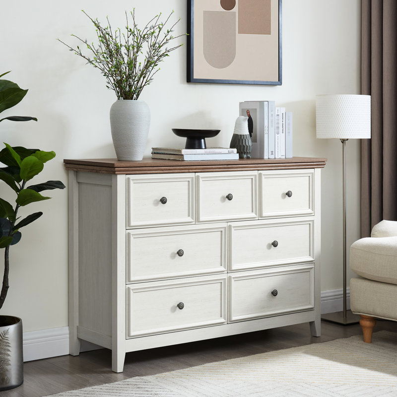 Armoire 7 tiroirs Modern Beige Modern