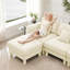 Beige moderne avec pieds et mousse dense pour un espace de travail confortable
