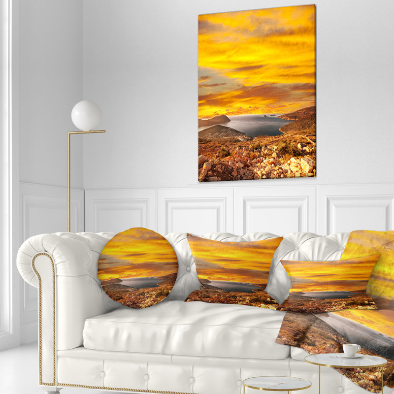 Coussin Beautiful Landscape Under Sky, Rectangulaire, 12 po x 20 po