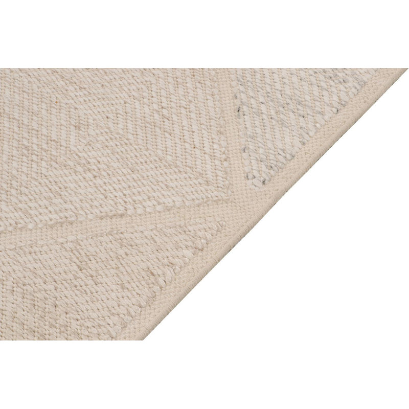 Scandinavian Wool Geometric Area Rug, Recatangle 6' x 9'