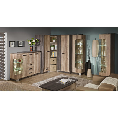 Edeltraudt 2 Door Solid + Manufactured Wood Wardrobe