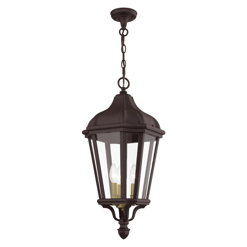 Anguel 3 - Light Outdoor Hanging Lantern, Bronze