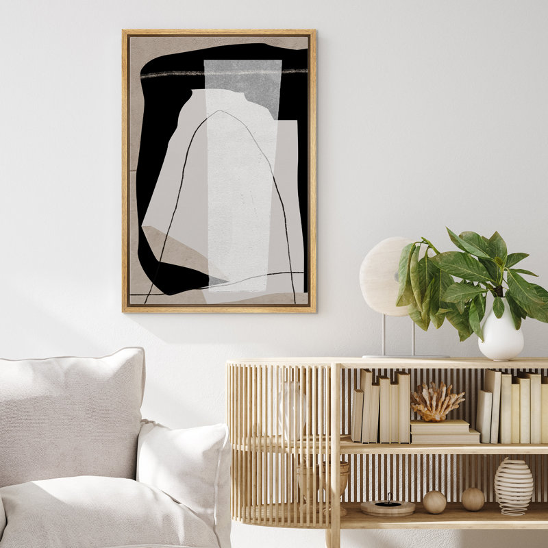 Reproduction d'art encadré sur toile Mid Mid Century, L 16 po x H 24 po, Naturel