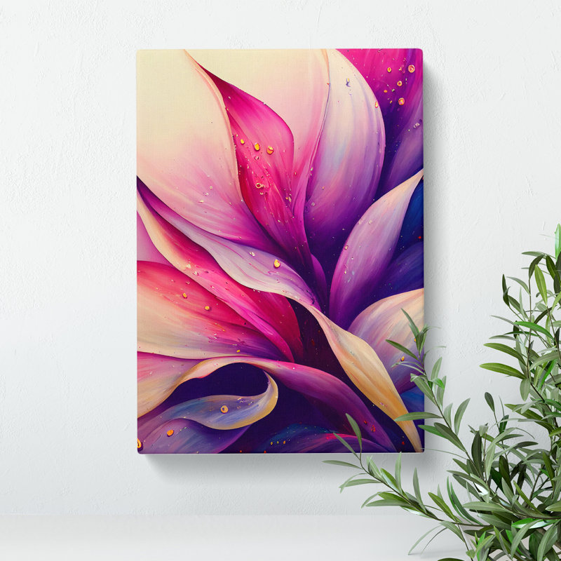 Abstract Flower No.1 - Wrapped Canvas Print, 76cm H x 50cm W x 3cm D