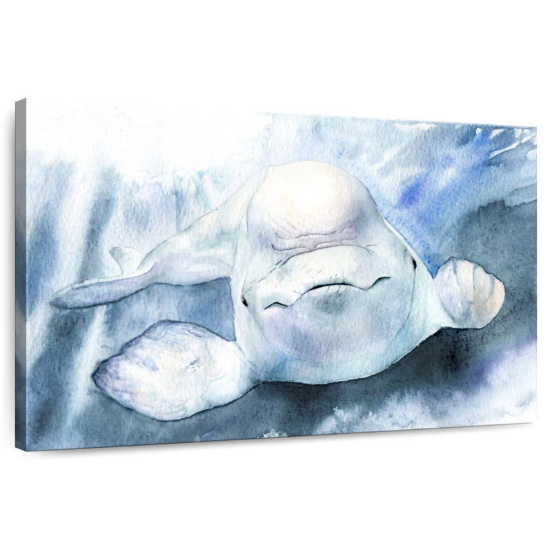 Brampt Beluga Whale, 34" H x 51" W
