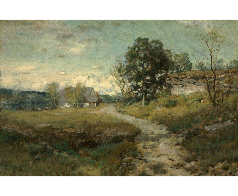 «Red Barrel Studio® Wyant, Alexander H», art sur toile tendu sous le titre: Paysage d'Arkville, H 28 po x l 40 po